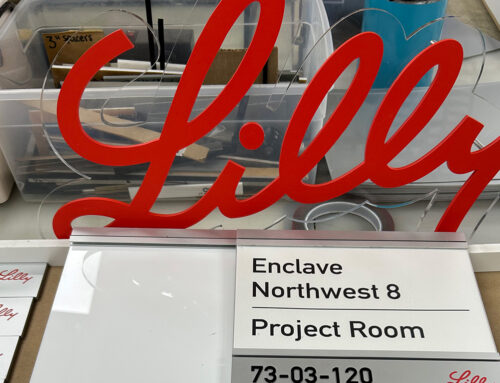 New ideas for corporate ADA signs, Cadwell teamwork delivers for Lilly in Boston